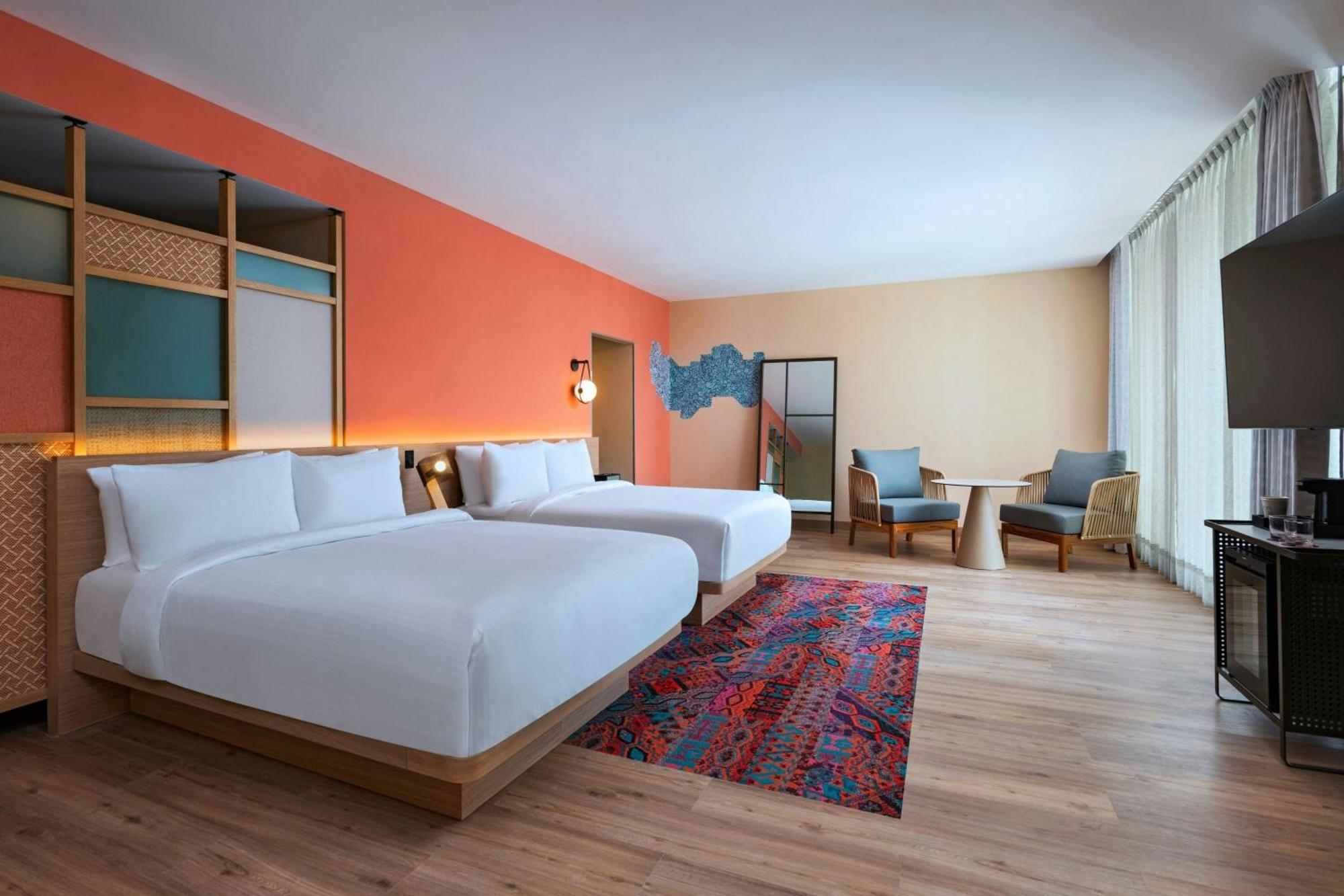 Hotel Aloft Playa Del Carmen Exterior foto A room at the hotel